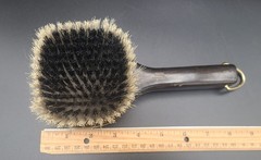 Vintage Swank West Germany Wooden Clothes Brush Julius Caesar Coin Accent 8″