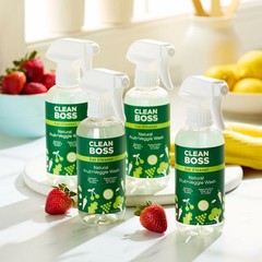 4 JOY Clean Boss Eat Cleaner Fruit & Veggie Natural Wash & Preserver pump, New