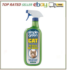 Cat Stain & Odor Remover – Enzyme Cleaner for Cat Urine, Feces, Blood, Vomit – 3