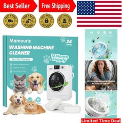 Eco-Friendly 11G Washing Machine Cleaning Tablets – Removes Pet Hair & Odors