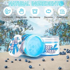 Car Cleaning Gel Cleaning Putty Interior Cleaner Slime Detai Color: Light Blue