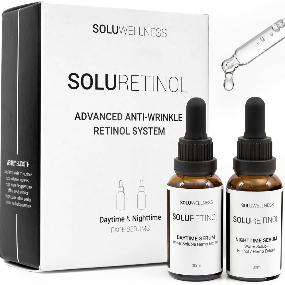 Retinol Serum for Face Wrinkles ?C Skin Renewing Day & Night System (2 x 30 ml)