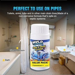 Wild Powerful Sink & Drain Cleaner Efficiency Clog Remover & Clean