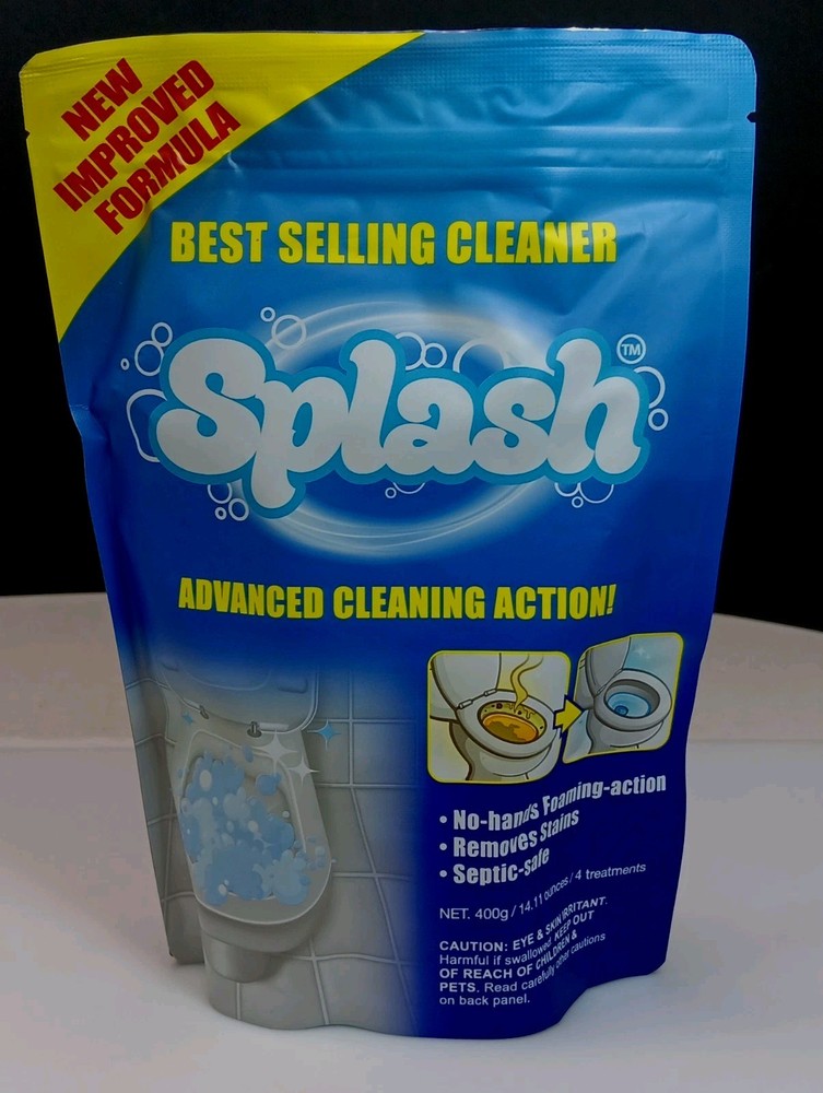 Splash Foaming Advanced Toilet Bowl Cleaner-400g/14.11Oz-4 Treatments-05/2027