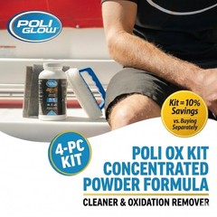 Poli Ox® Oxidation Removal Kit for Boats, RVs, or Fiberglass Surfaces–Removes…