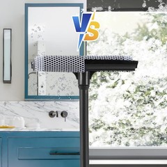 Window Squeegee 2 in 1 Car Glass Cleaner with Long Handle Tool