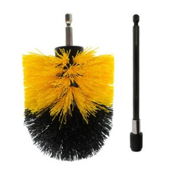 2Pcs Scrubbing Brush Set Electric Power Drill Cleaning Attachment Car And Home