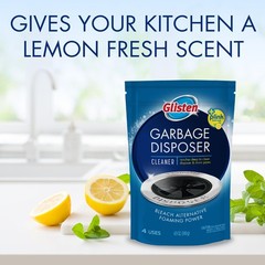 Glisten Garbage Disposal Cleaner and Odor Eliminator with Foaming Action Removes