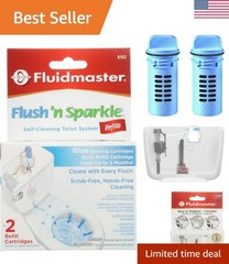 8102P8 Flush ‘n Sparkle Automatic Toilet Bowl Cleaning System Refills, Blue 2…