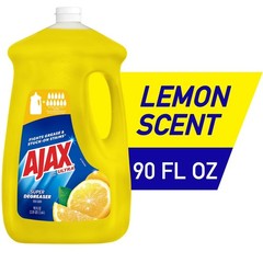 Ajax Ultra Liquid Dish Soap Lemon Scent, Super Degreaser, 90 fl oz Bottle