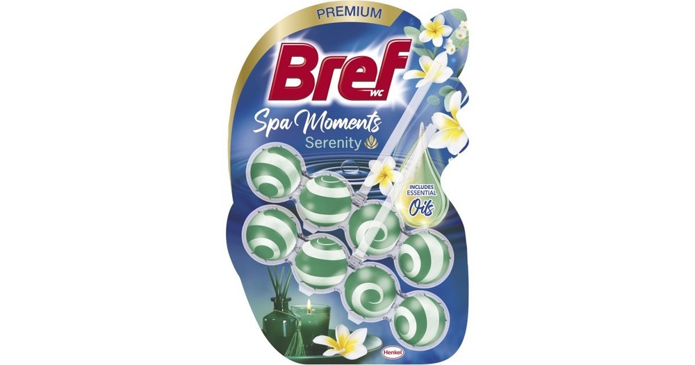 Bref Toilet Bowl cleaner/freshener SPA MOMENTS Serenity-2 x 50g-FREE SHIPPING