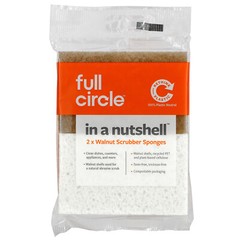 In A Nutshell, Walnut Scrubber Sponge, 2 Sponges