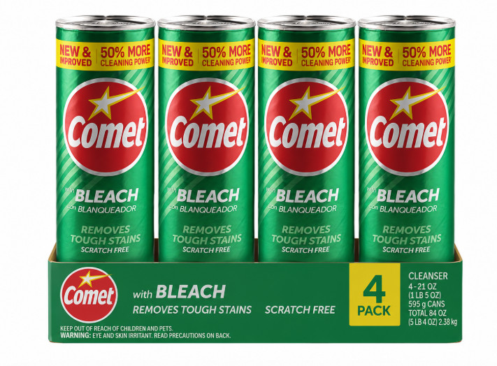 Comet Bleach Powder All-Purpose Cleaner Pine Scent 21 oz 4 Pack