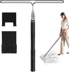 Extendable Shower Squeegee with Long Handle for Shower Glass Floor Tile Wall Car