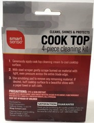 heavy duty Cleaning Kit Radiant induction Glass Ceramic Cleaner Cooktop 4-Piece