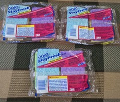 Lot of 3 Vintage 1994 O-CEL-O 3M Handy Size Sponges (Total of 12) Made in USA