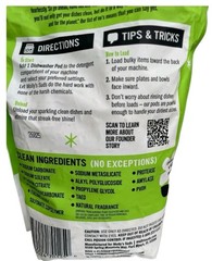 Molly’s Suds Dishwasher Pods, Cuts Grease & Rinses Clean, 60 Pods, Citrus