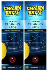 (2 Pack) Ceramic Cooktop Cleaning Pads, Total 20 Pads