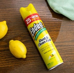 Endust Multi-Surface Dusting & Cleaning Spray Aerosol, Lemon Zest, 12.5 oz