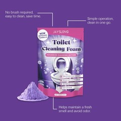 1~5 Bags Fizzclean Toilet Foam Cleaner, Toilet Cleaning Foam Insta-Action 100g