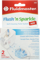 8102P8 Flush ‘n Sparkle Automatic Toilet Bowl Cleaning System Refills, Blue 2…