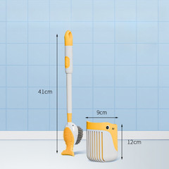 Toilet Brush with No Dead Angle Cleaning Bristles and Reliable Suction Cup Base