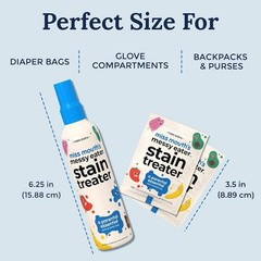Messy Eater Stain Treater Spray – 4oz & 10 Wipes Stain Remover – Newborn & Ba…
