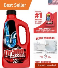 Max Gel Drain Clog Remover and Cleaner, 32 oz