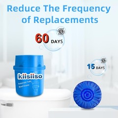 Toilet Bowl Cleaners (6 Bottles PACK), Automatic Long-Lasting Cleaner Tablets