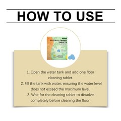 12pc Floor Cleaning Solution Tablet, Deep Cleans for Multiple Floors,lemon Scent