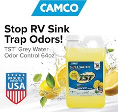 TST Camper / RV Grey Water Odor Control – Removes Grease Buildup in Gray Water T