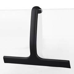 wlich Squeegee for Shower Glass, 10″ Shower Squeegee for Glass Doors, Black |…