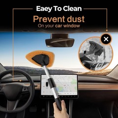 Windshield Cleaner Tool 22.5″ L – Car Interior&Exterior Window Cleaning Kit w…