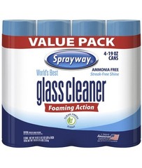 Sprayway Glass Cleaner 19 Ounce Pack of 4 Streak Free Shine