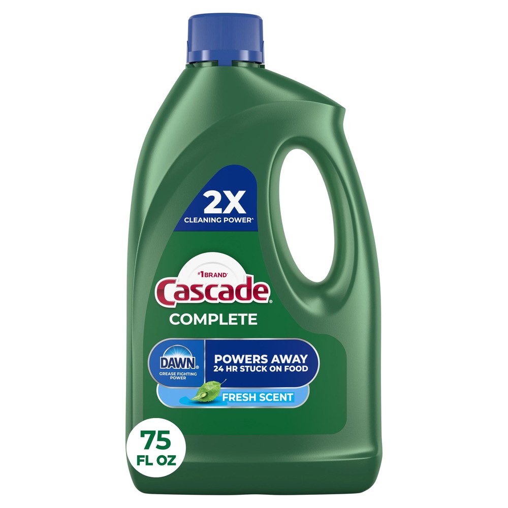 Complete Dishwasher Detergent Liquid Gel, Dish Detergent, Dish Soap, 75oz