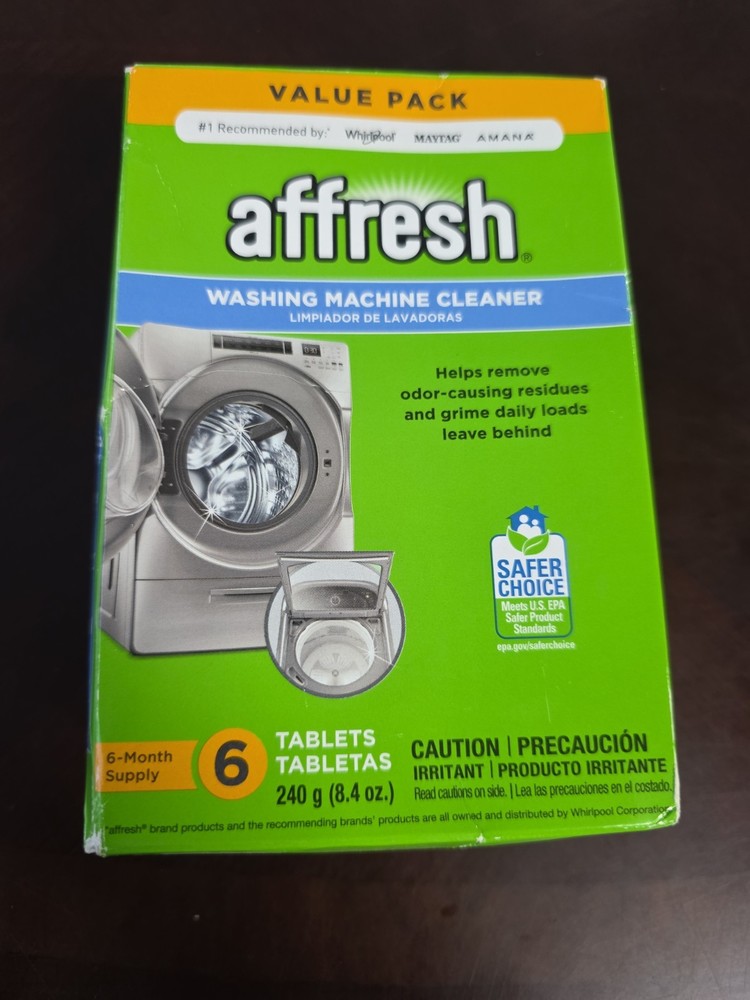 NIB Affresh Washing Machine Cleaner 6-Tablets (6 Month Supply) Free Ship