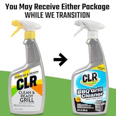 CLR Grill Cleaner Spray 26 Fl Oz Powerful Foaming Degreaser for BBQ Surfaces