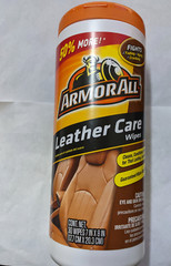 Armor All Leather Care Wipes Automotive Protector – 30 count