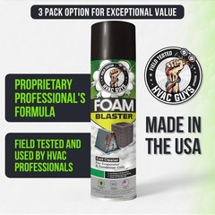 High-Pressure AC Coil Cleaner Foam – Fast Acting, No Rinse Formula, 18 Fl Oz