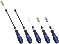 00325A Wire Brush Drill Attachments with 1/4-Inch Hex Shank, SAE and MM Brush…