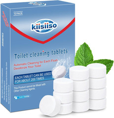 Share KIISIISO Toilet Bowl Cleaners Tablets(12 Pack), 12 Count (Pack of 1)