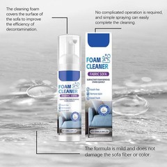 Fabric Sofa Foam Cleaner Multi-purpose Stain Remover Carpet Curtain No-water
