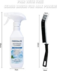 Bathroom Cleaner Foam Spray (400ml) – Spray, Wait & Scrub for Hard Water Stains,