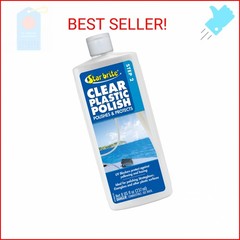STAR BRITE Clear Plastic Polish – Step 2 – Ultimate Restoration for Plastic, Acr
