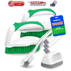 7 Pack Cleaning Brush Scrub Brush Kitchen Brush for Floor,Green | Deep Cleani…