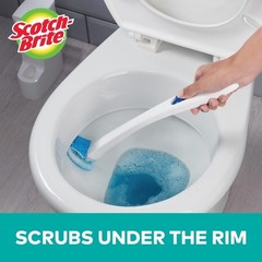 Disposable Toilet Scrubber Starter Kit, 5 Pack | Disposable Refills with Buil…