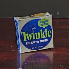 Twinkle Silver Polish Kit Vintage Packaging 1969 Cream Anti Tarnish USA