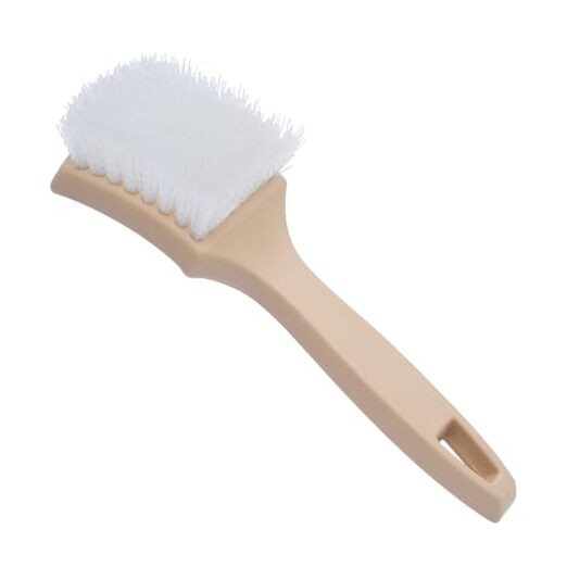 8.5 Inch Multi-Purpose White Nylon Utility Scrub Brush – Ideal for Automotive