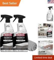 Quartz Cleaner Pack – 24 Oz Citrus Spray & MicroFiber Towel for Radiant Surfaces
