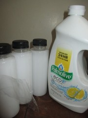 Refill bottles of: Palmolive ECO Gel Dishwasher Detergent Lemon Splash, 45 oz